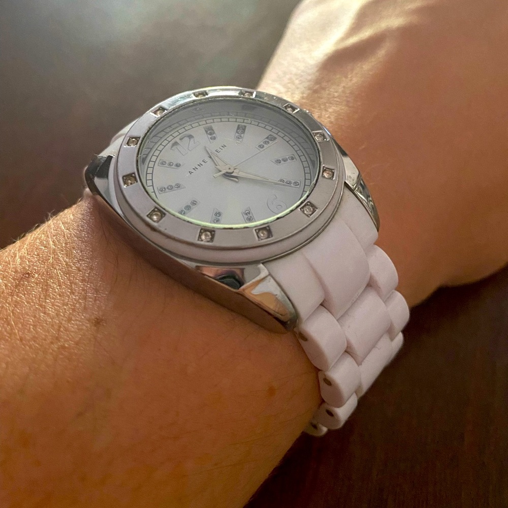 Beautiful white Anne Klein women’s watch